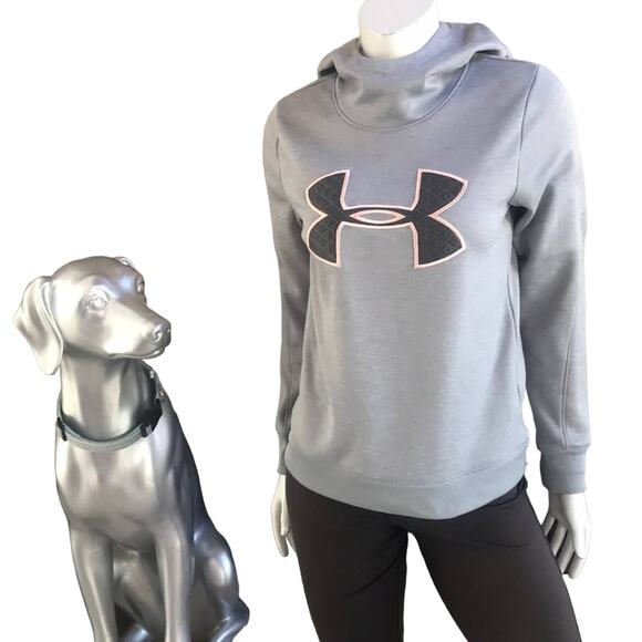 Under Armour Fleece Lined Hoodie Gray Sweatshirt Women's Size XS - Picture 1 of 7